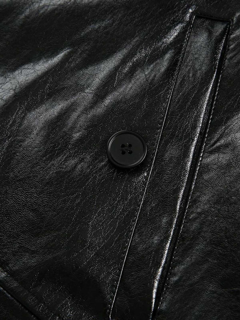 Retro Motorcycle PU Leather Jacket