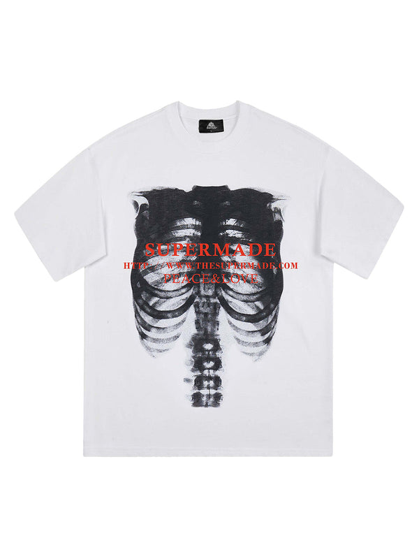 Skull Image Street Hip-Hop T-shirt