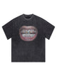 Full Diamond Tooth Pattern T-Shirt