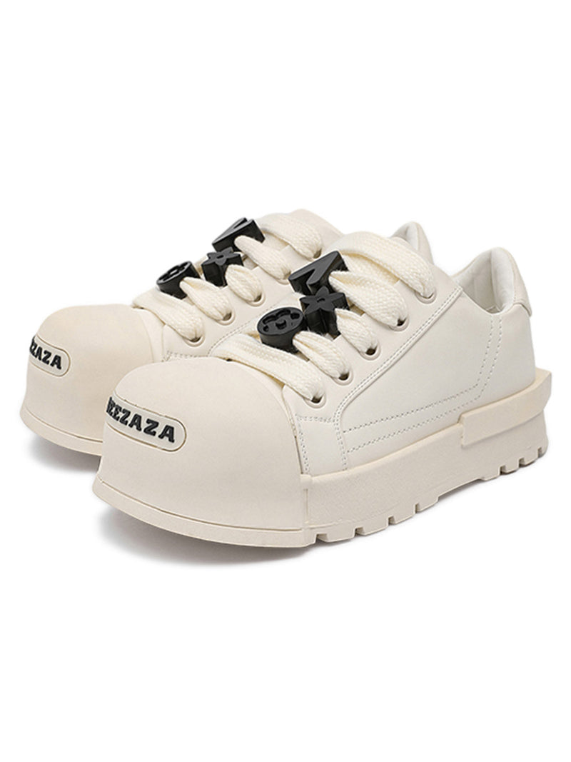 Monochrome Chunky Tread Sneakers