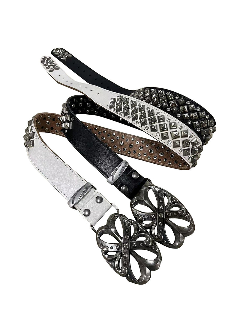 Retro Punk Rhinestone Belt