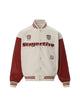 Contrast Color Stitching Embroidery Bomber Jacket