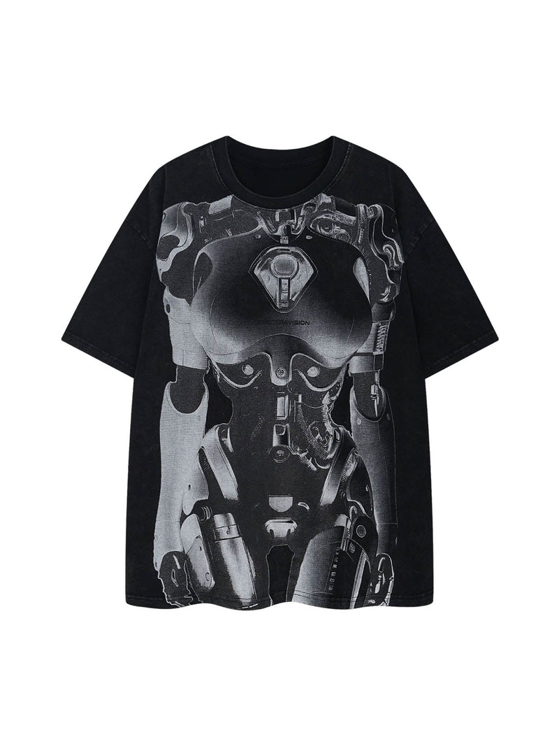 Street Robot Cyberpunk T-shirt