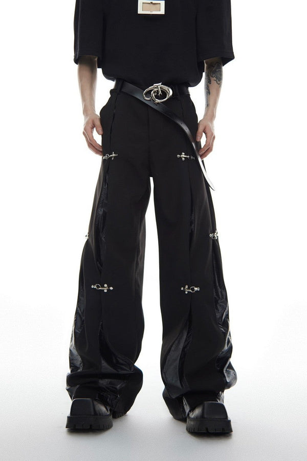 Straight Buckle Trousers - chiclara