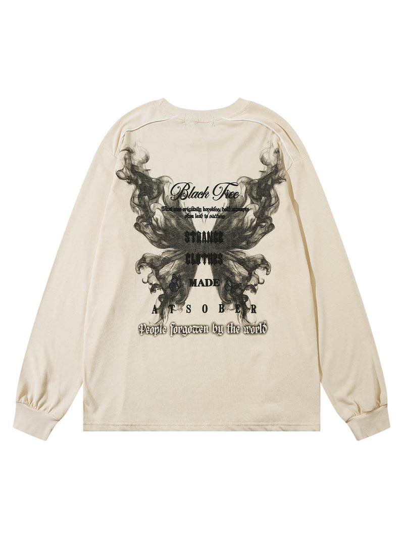 Star Chain Butterfly Long Sleeve T-shirt