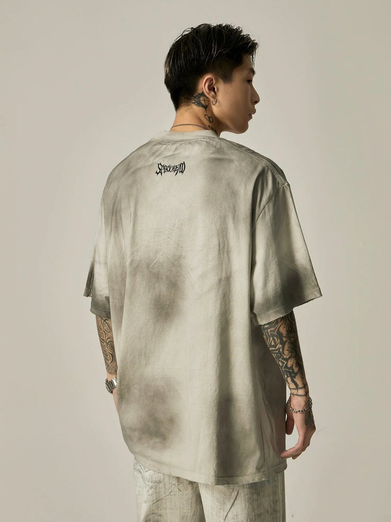 Sprayhead Grunge Graphic Oversized Tee