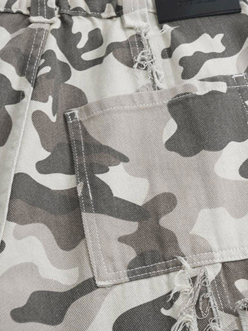 Camouflage Multi-pocket Camo Cargo Pants