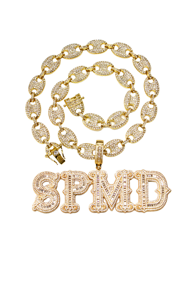 Hip-hop Diamond Letter Necklace