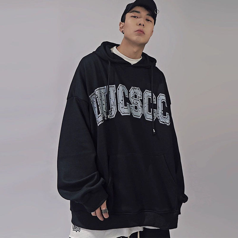 Patchwork Portrait Oversized Hoodie