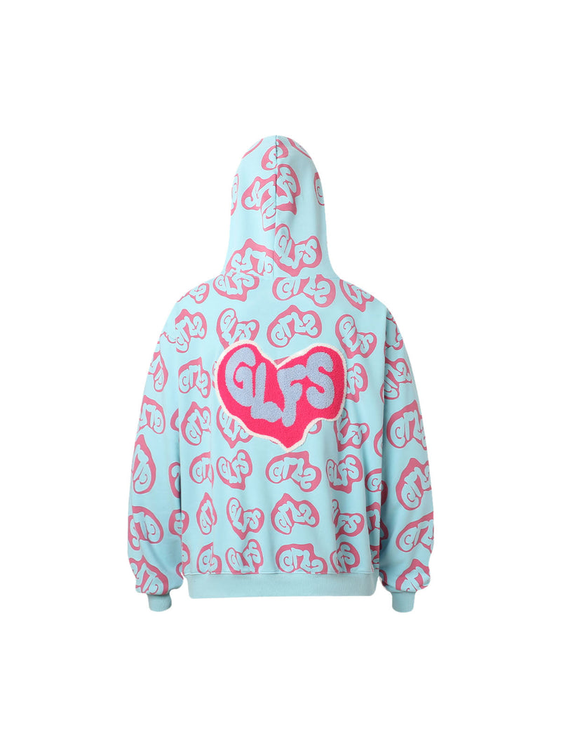 Towel Embroidered Pullover Hoodie