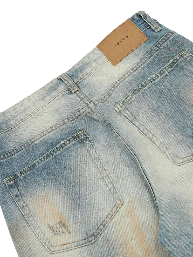 Distressed Street Hip-Hop Jeans