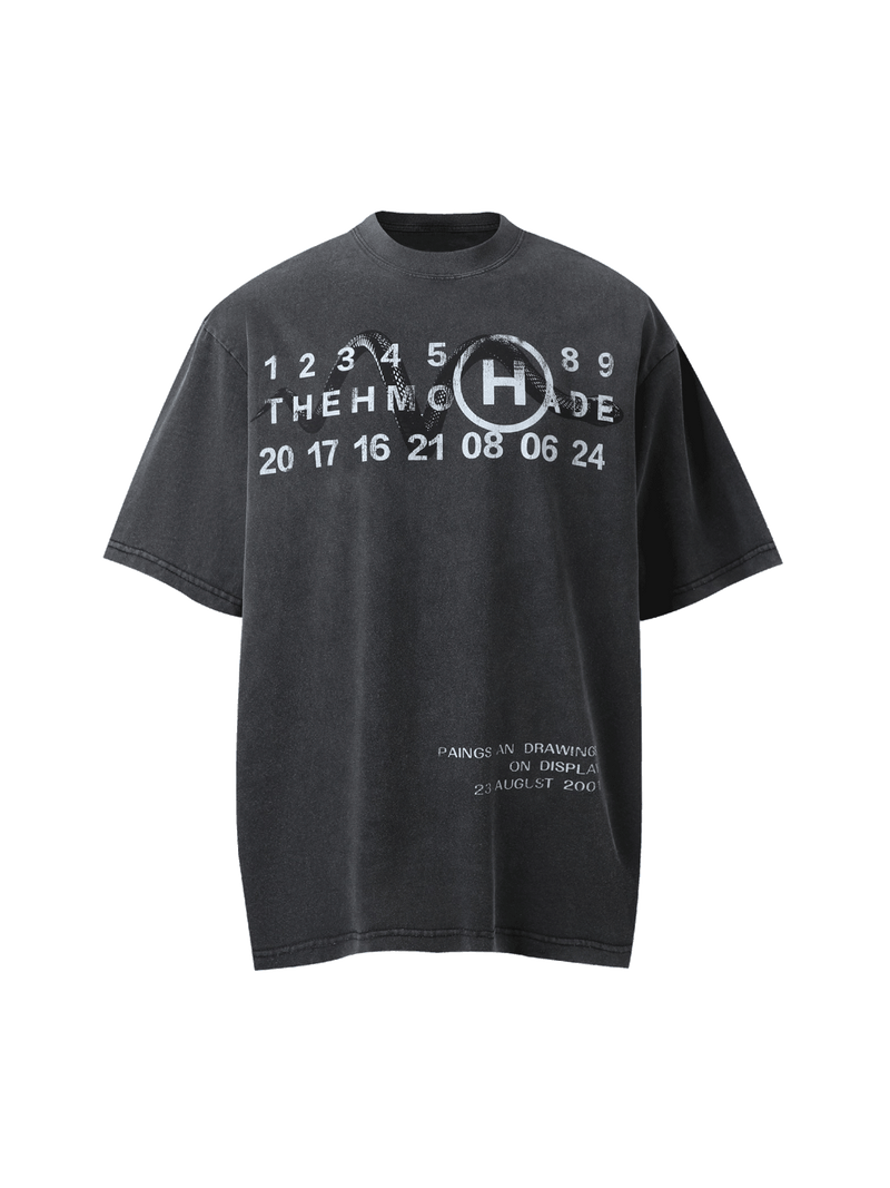 Washed Digital Art Street Rap T-Shirt