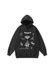 Distressed Gothic Insignia Print Sweatshirt