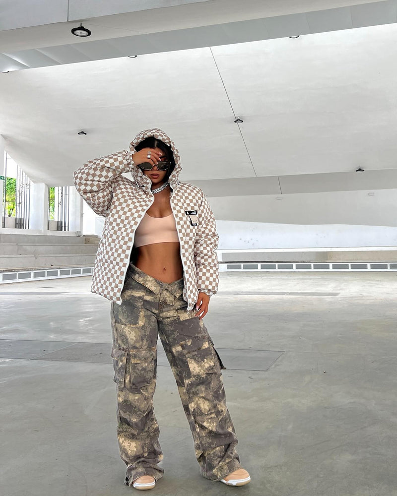 Camo Baggy Wide Leg Pockets Cargo Pants