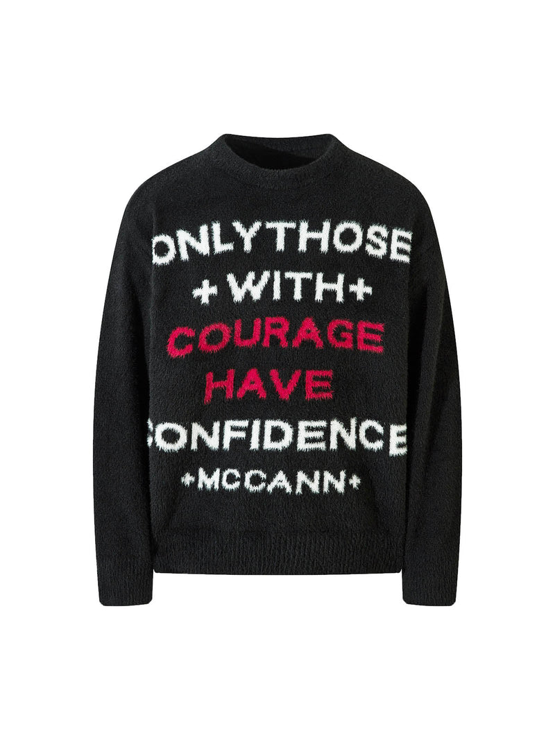 Letter Graphic Sweater