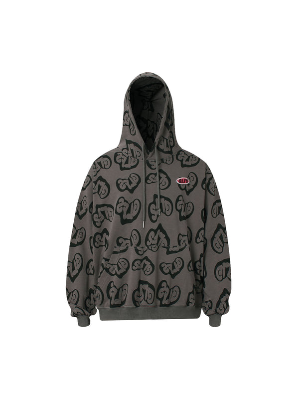 Towel Embroidered Pullover Hoodie