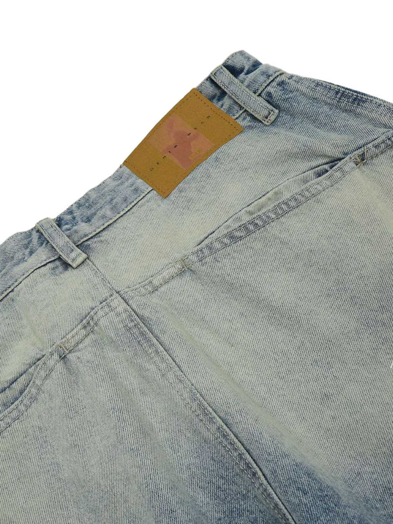 Distressed Filippi Shaped Baggy Jeans