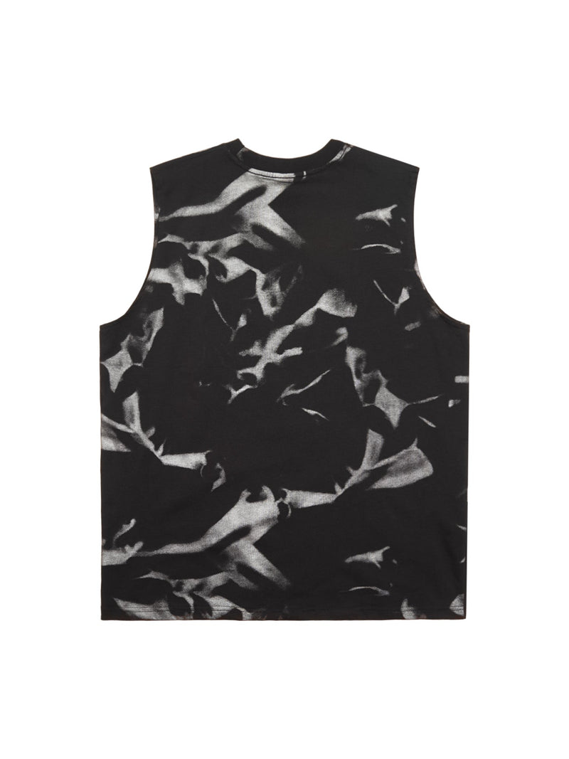 American Street Style Letter Print Vest