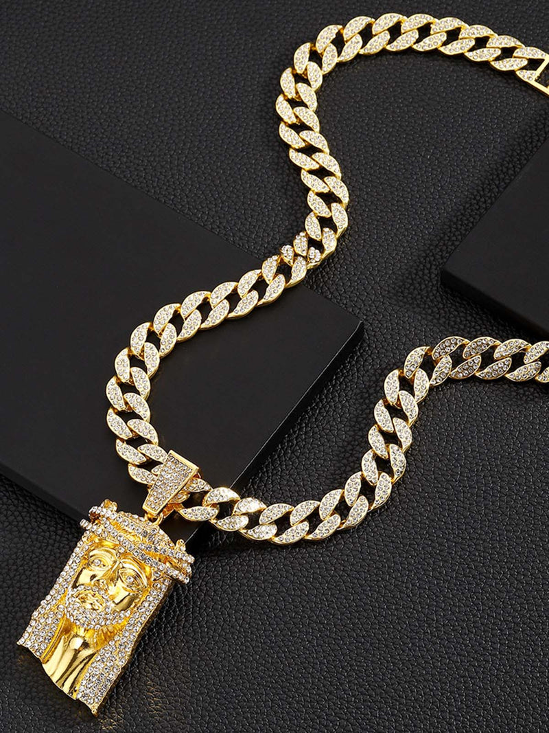 Diamond Jesus Cuban Necklace