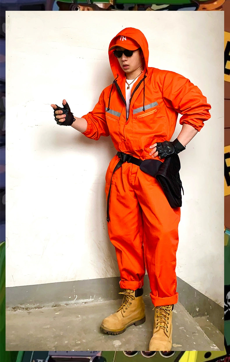 High-Visibility Safety Jumpsuit