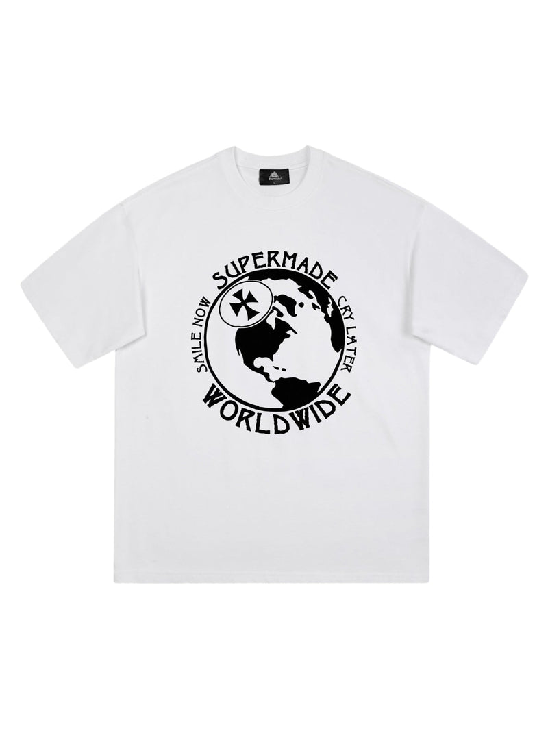 Globe Print T-shirt