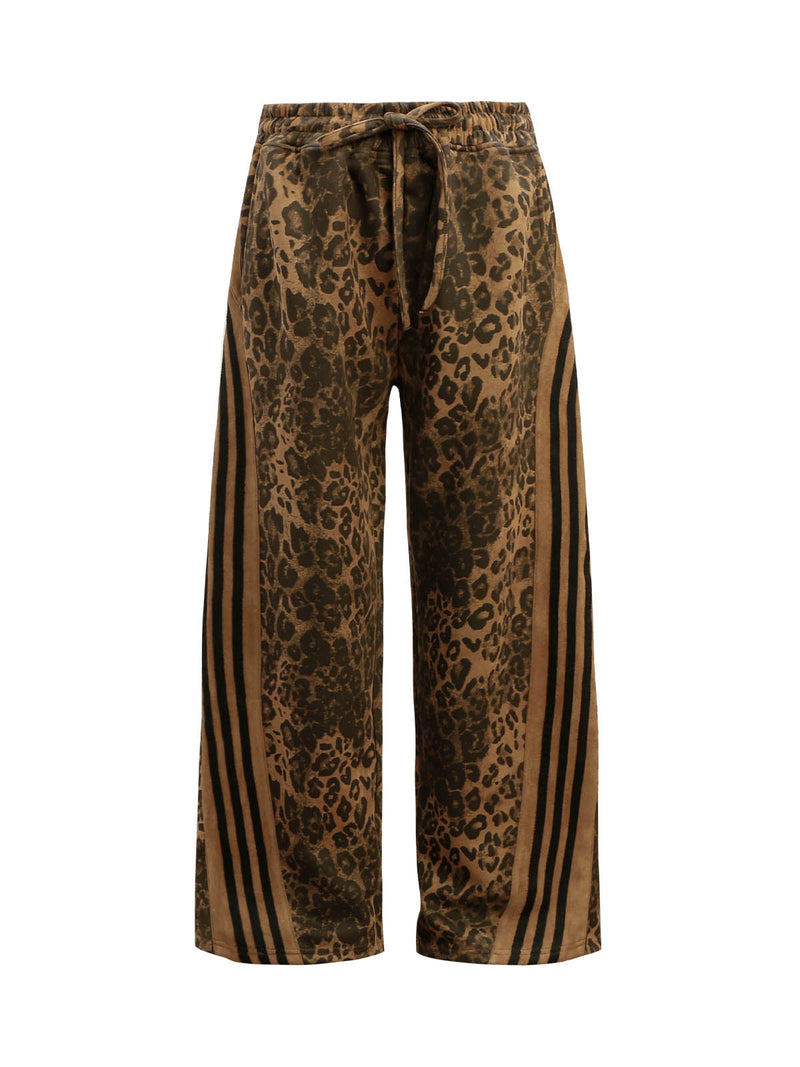 Cheetah Print Suede Tracksuit