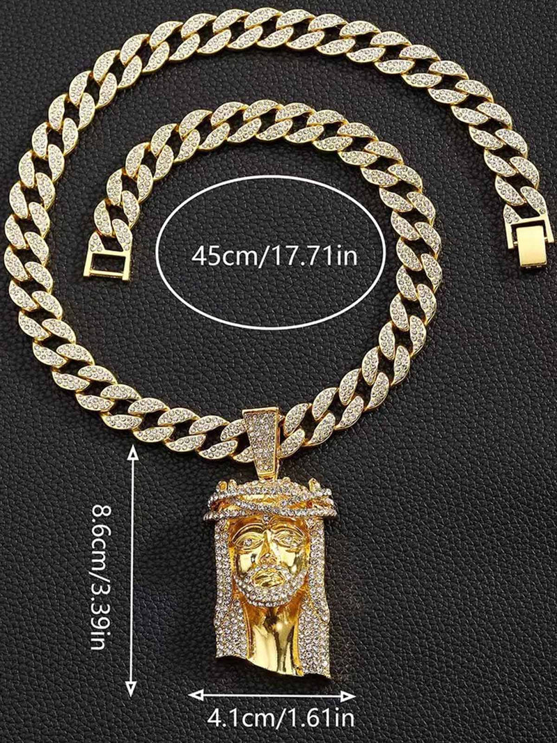 Diamond Jesus Cuban Necklace