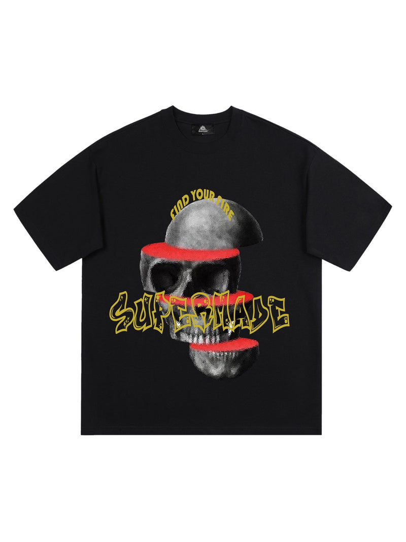 Skull Cut Desigrinted T-shirt