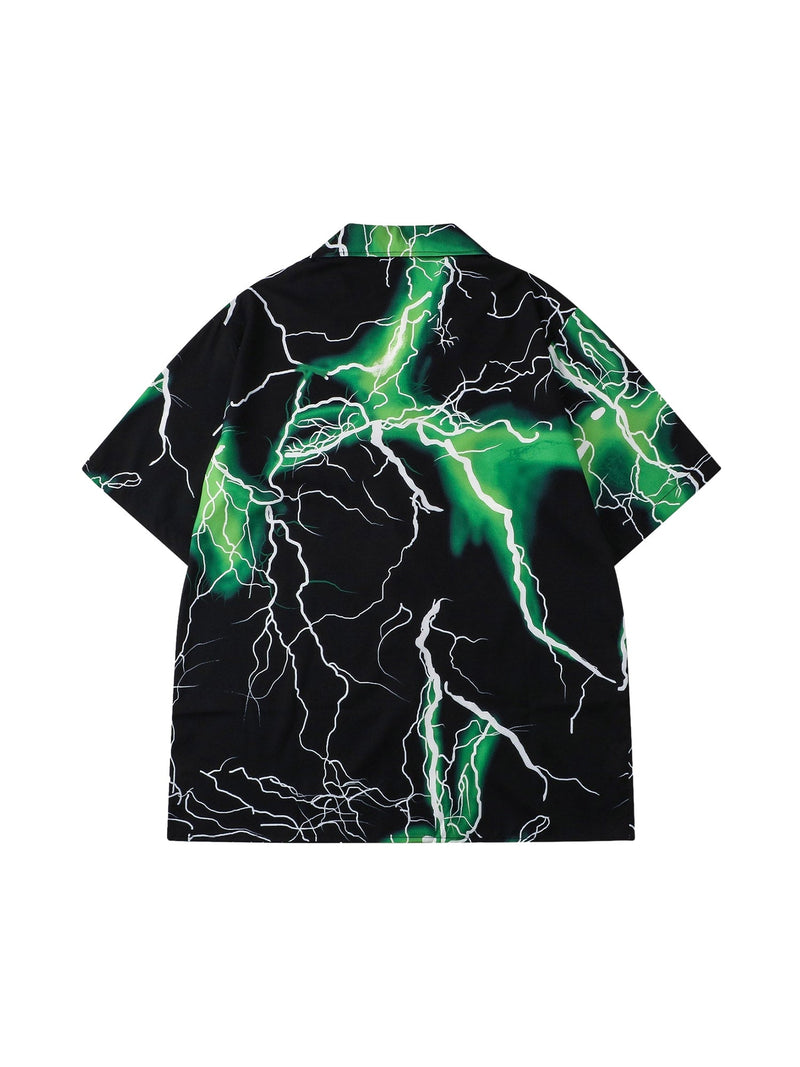 Street Rap Lightning Printed Short Sets