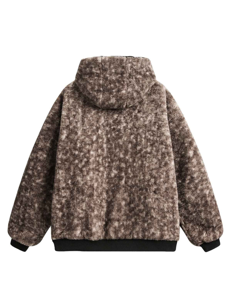 Reversible Sherpa Cheetah Jacket