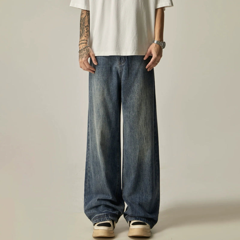 Retro Fade Ultra-Wide Leg Denim Jeans