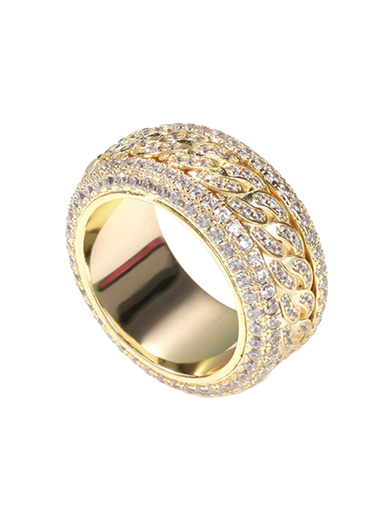 Full Diamond Spinnable Ring