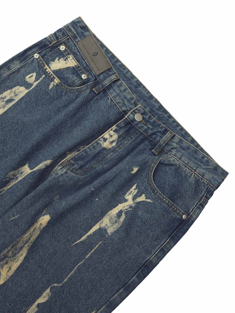 Lightning Flying Tie-Dye Hip-Hop Jeans