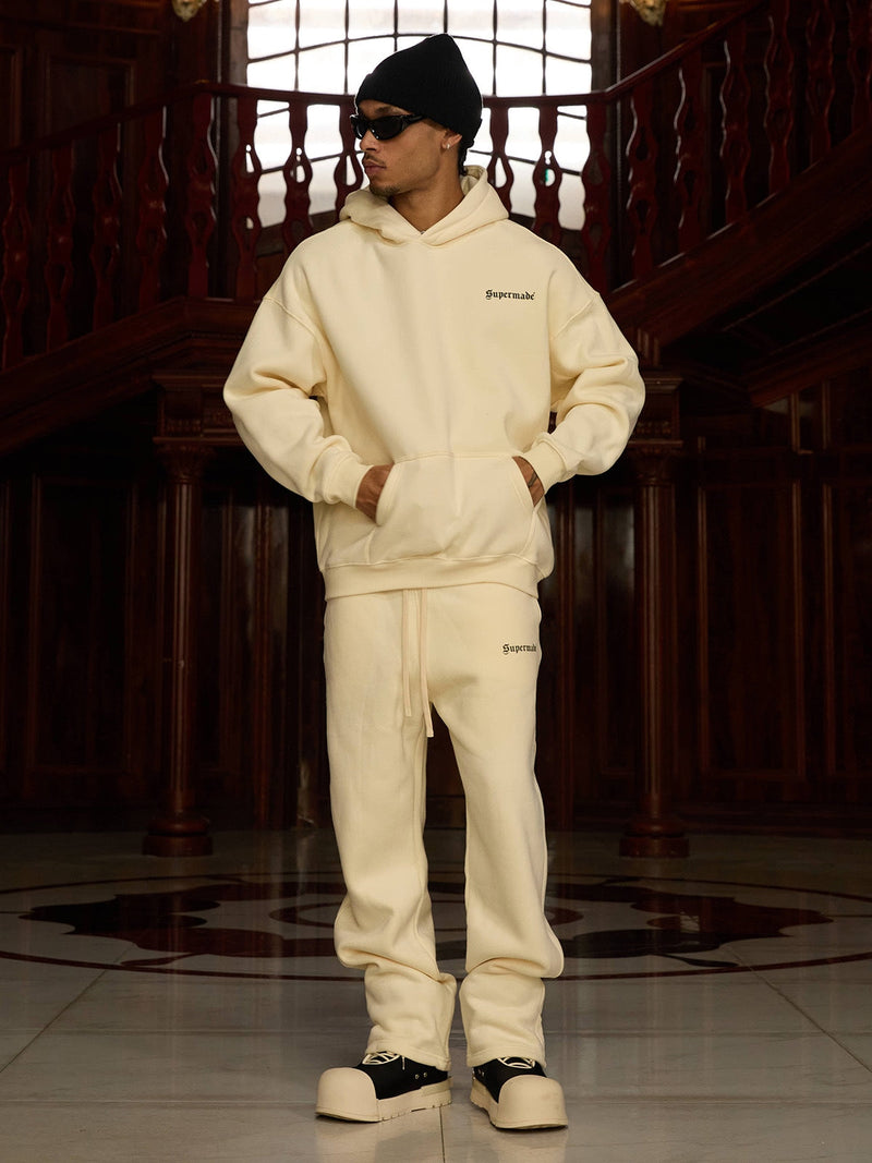 Street Hip-Hop Letters Fleece Tracksuit