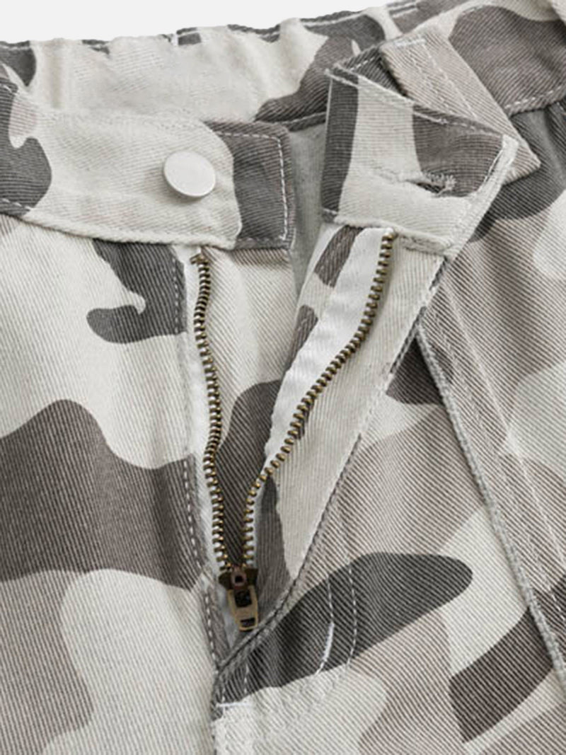 Camouflage Multi-pocket Camo Cargo Pants