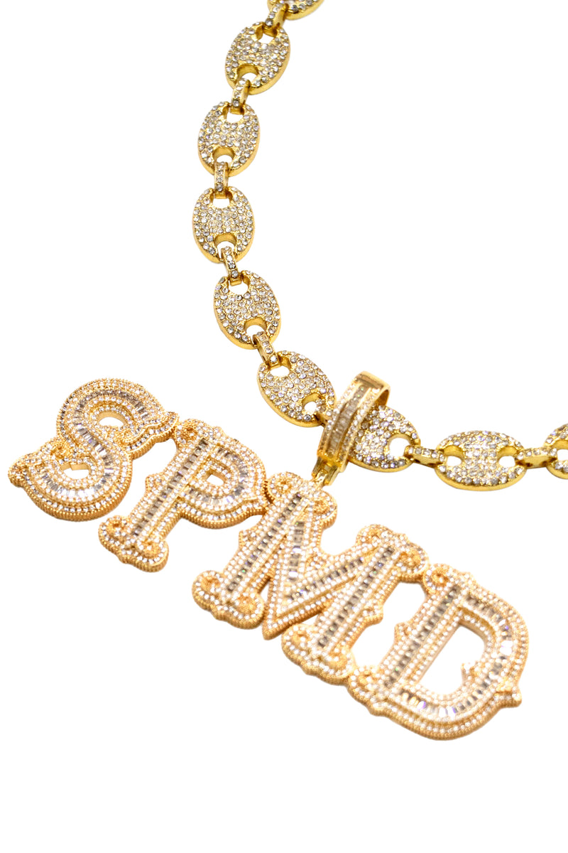 Hip-hop Diamond Letter Necklace