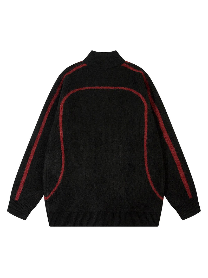 Faux Cashmere Embroidered Turtle Neck Sweater