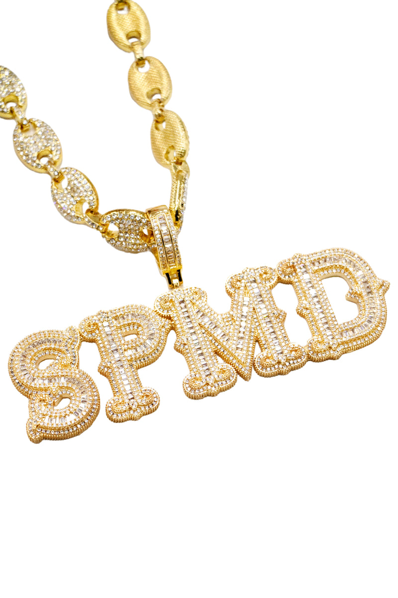 Hip-hop Diamond Letter Necklace