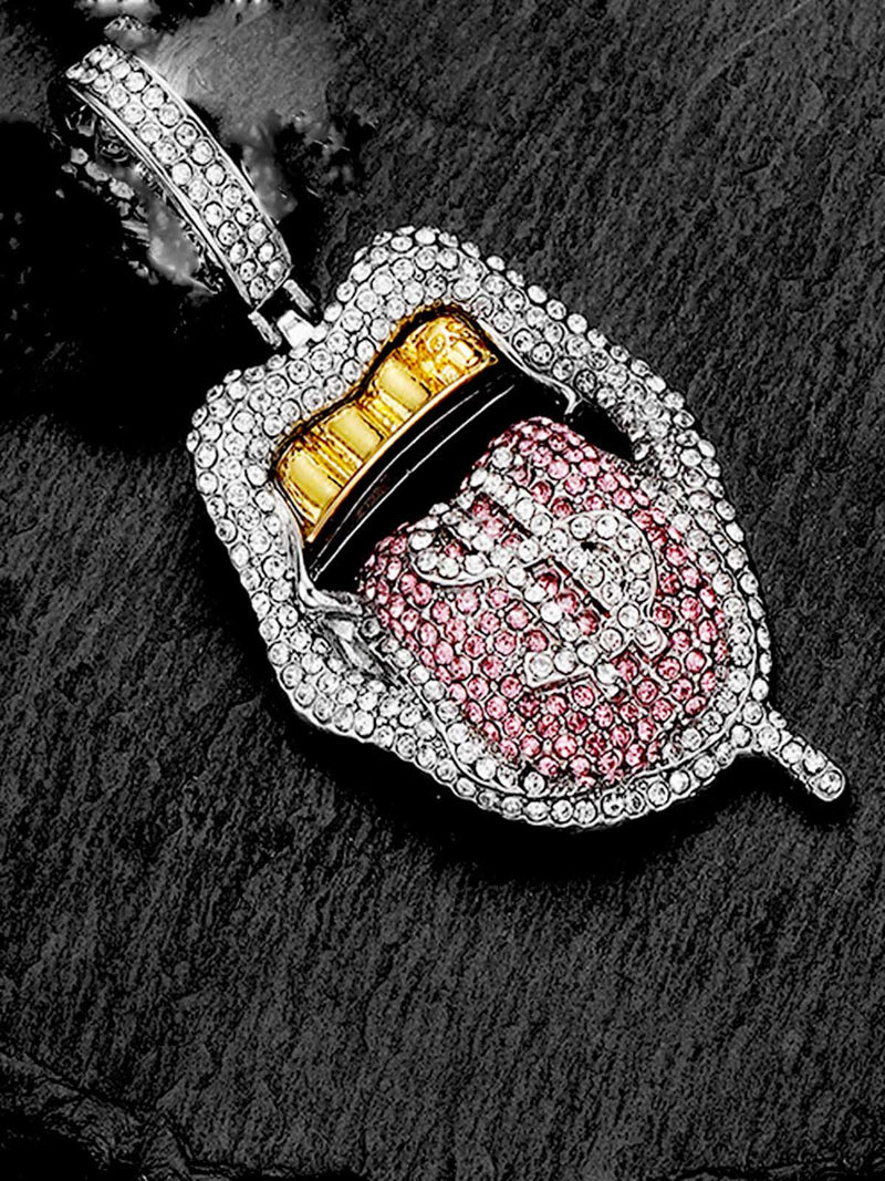 Hip Hop Diamond Tongue Cuban Necklace