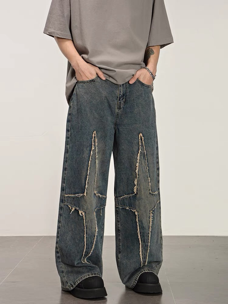 High Street Star Washed Jeans