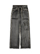 High Street Washed And Distressed Raw Edge Jeans