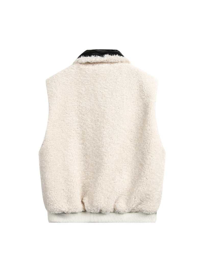 Reversible Wear Sherpa Vest