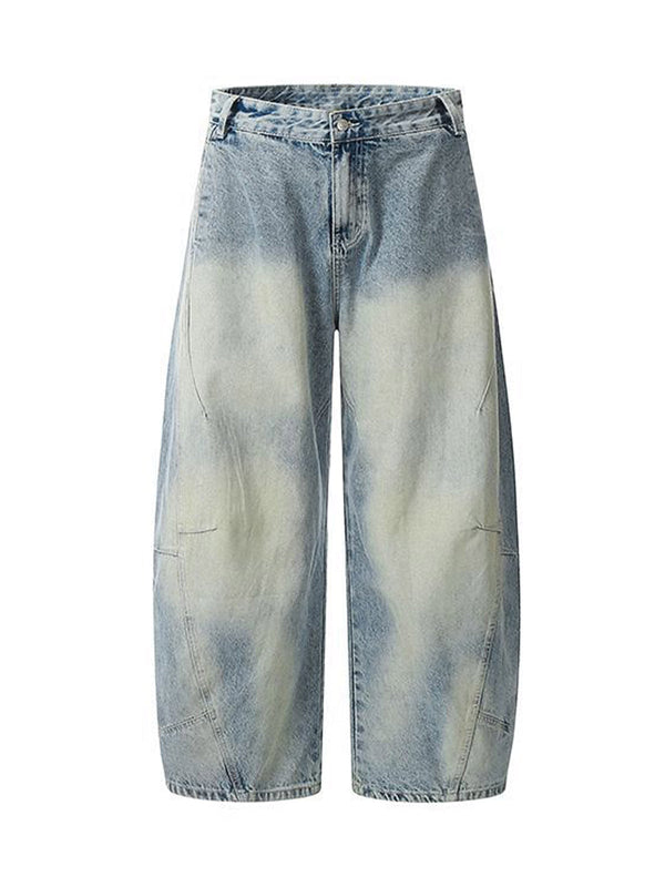 Distressed Filippi Shaped Baggy Jeans