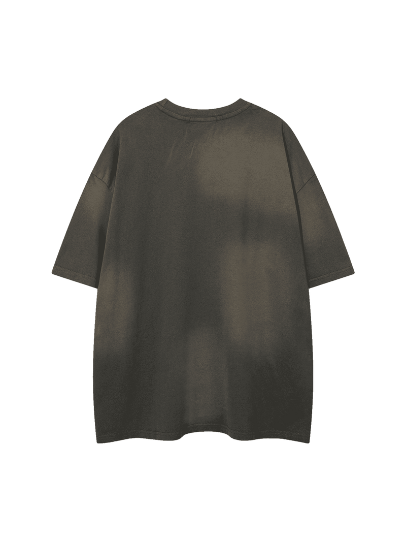 Washed Embroidered Street Rap T-Shirt