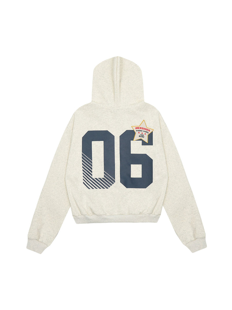 Retro Badge Embroidery Hoodie