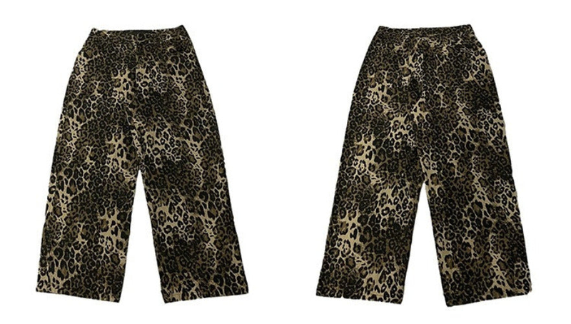 Wild Leopard Print Jeans - chiclara