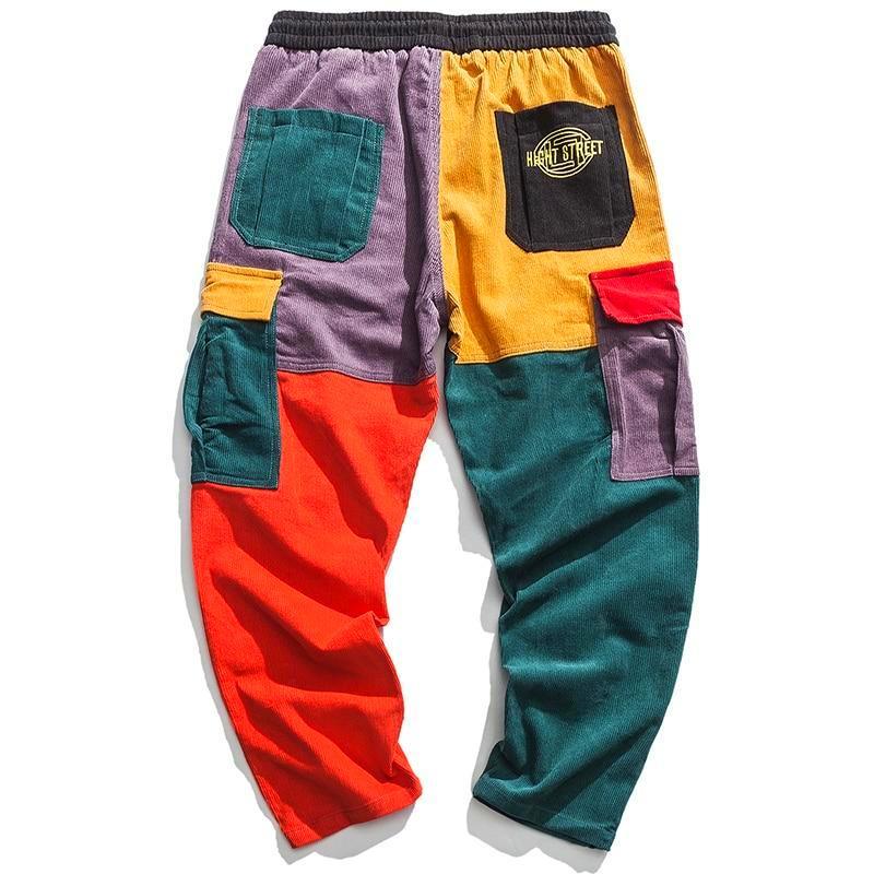 Color-Block Cargo Joggers