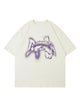 Butterfly Letter Inkjet Hip-hop Print T-shirt