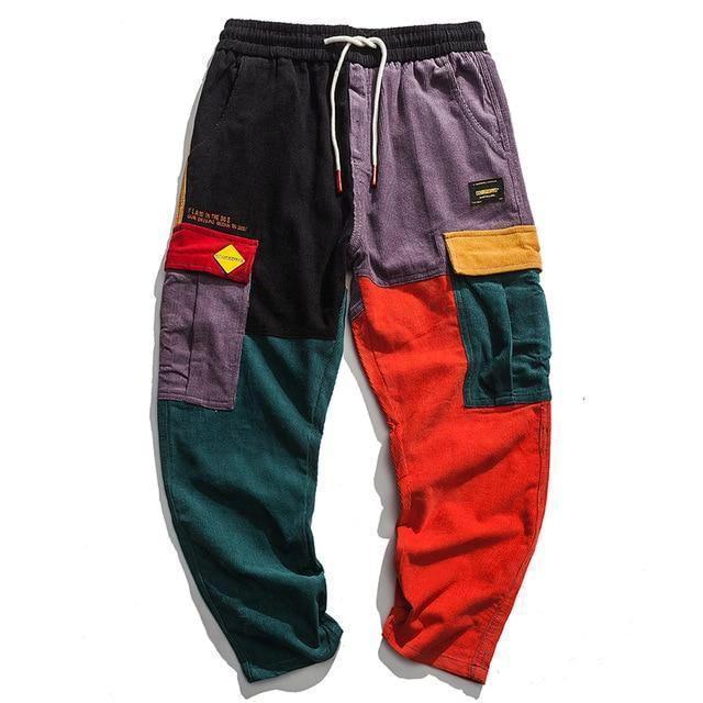 Color-Block Cargo Joggers