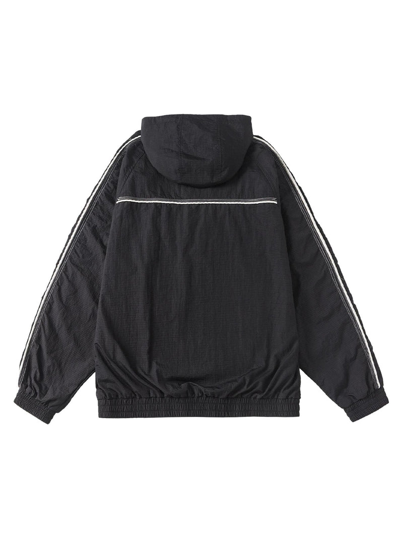 Retro Outdoor Zip Up Hooded Jacket